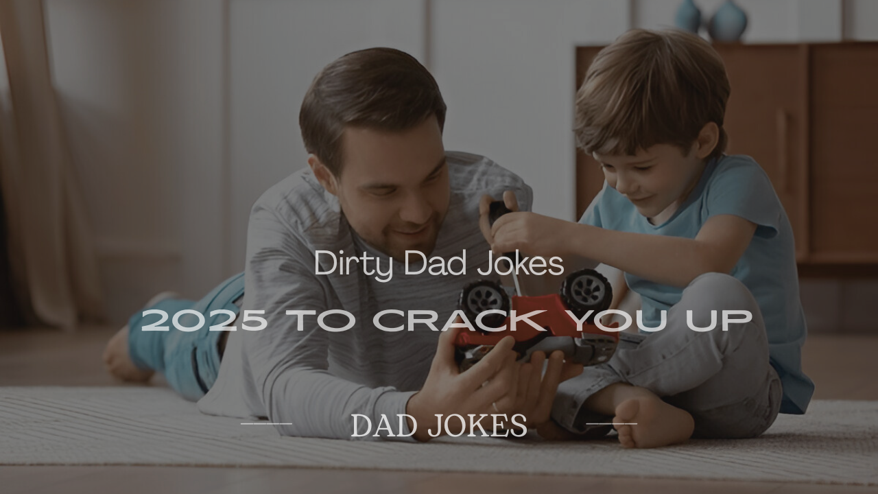 Muddy shovel with 200+ dirty dad jokes 2025, bursting with funny dirty dad jokes spark.